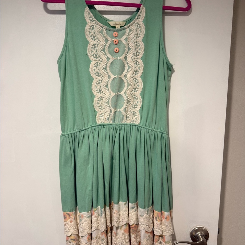 Matilda Jane- VINTAGE Rare- Womens Size M - EUC Ruffle Dress